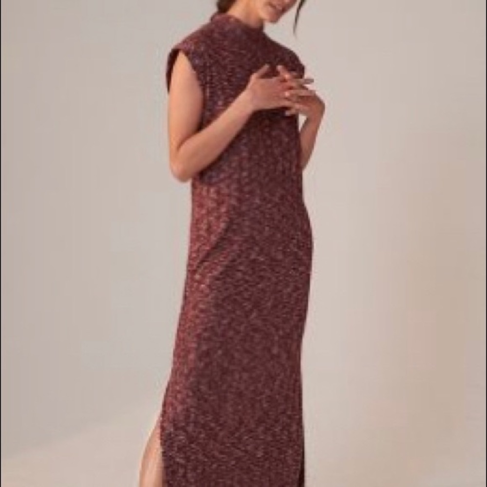 Anthropologie Saturday/Sunday Mock Neck Maxi  Dress